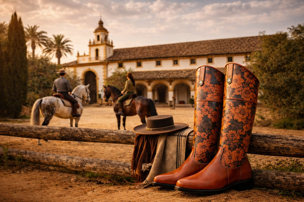 Botas de equitación de diseño español inspiradas en la tradición ecuestre en España